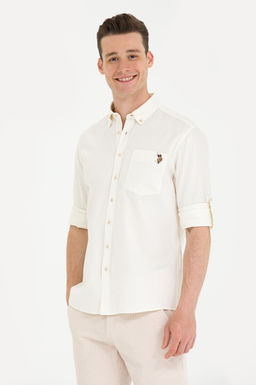U. S. Polo Assn / Мужская рубашка с длинным рукавом Stone