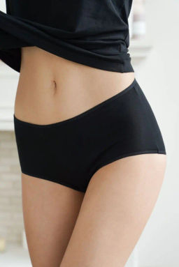 ALMANDO MELADO трусы женские maxi slip Цвет:черный