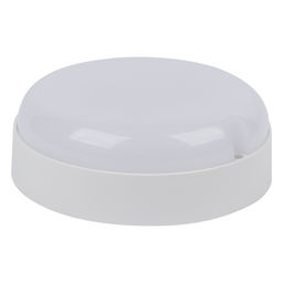 ULW-Q243 12W/6500К/NL SENSOR IP65 WHITE Светильник светодиодный влагозащищенный, с датчиком освещенности и движения. Дежурный/основной режимы. Круг. Дневной свет(6500K). Диаметр 135мм. Белый. ТМ Volpe
