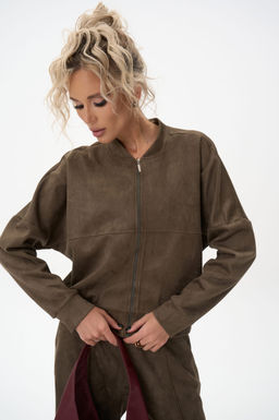 Бомбер Майли (оливковый) - Эльза фото 10