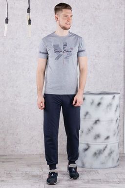 брюки спортивные 
 3.MM113A-синий