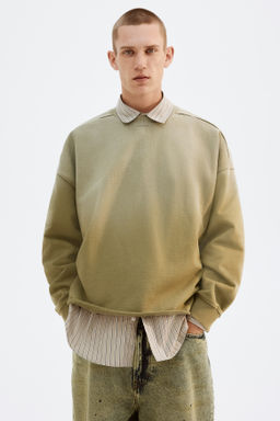Sudadera efecto lavado Oversized Fit - H&m фото 3