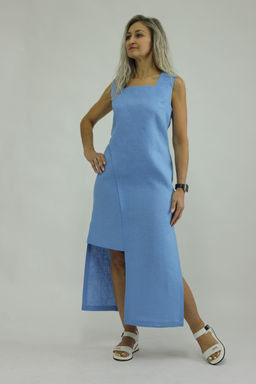 Платье умягченный 100% лен