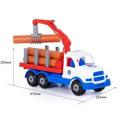 Автомобиль-лесовоз "Сталкер" (90362) в сеточке 47,5*16,5*26,5см, Полесье