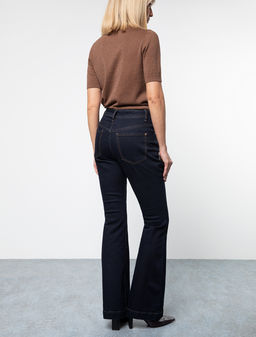 VILATTE / Джинсы-клеш из эластичного денима  фото 6