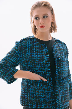 Жакет NIKVA н417-2 василёк  фото 3