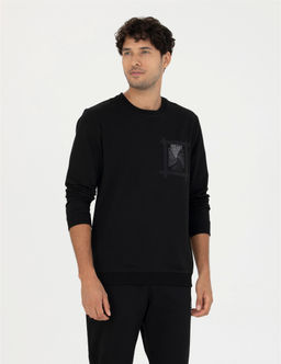 Siyah Sweatshirt - Pierre cardin фото 3