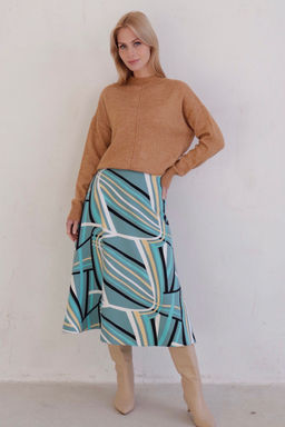 Юбка А-силуэта с принтом - Martichelli фото 20