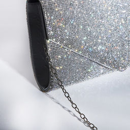 Сумка-клатч на клапане, цвет серебряный - Simaland фото 4