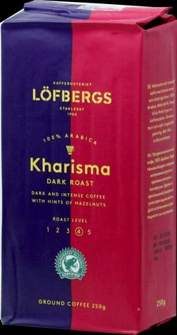 Lofbergs Lila. Kharisma (молотый) 250 гр. мягкая упаковка