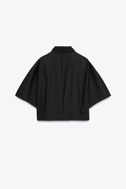 WIDE-SLEEVE POPLIN SHIRT - Zara фото 8
