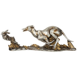 ФИГУРКА ДЕКОРАТИВНАЯ ОХОТА НА ЗАЙЦА 35Х8,5Х11,6СМ