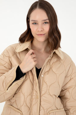 Женское песочное пальто - U.s. polo assn фото 2