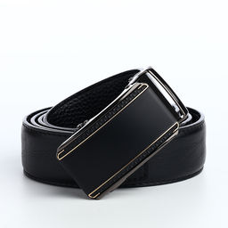 Ремень мужской, 120×3.6 см, пряжка автомат, регулируемая длина, чёрный