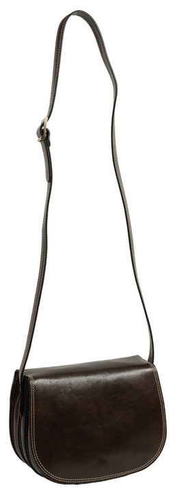 Сумка женская Sefaro Exotic из телячьей кожи гладкая матовая коричневая средняя  фото 16