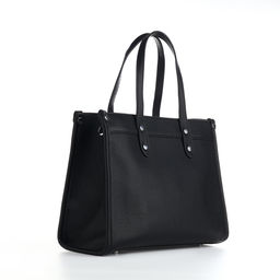 Сумка женская тоут TEXTURA на молнии, с кошельком, 30×10×24 см, чёрный