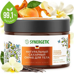 Сахарный скраб для тела «Карамельное яблоко и ваниль», 300мл - Synergetic фото 3