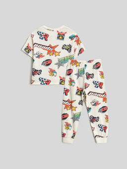 ACOOLA / Пижама детская для мальчиков Acklee белый принт фото 4