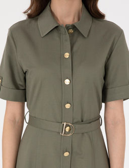 Haki Regular Fit Dokuma Elbise - Pierre cardin фото 5