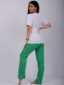 Пижама Лизи 2 брюки, трикотаж - Малина фото 6