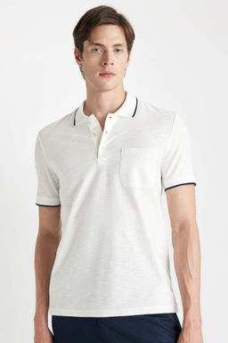 Regular Fit K?sa Kollu Basic Duz Polo Tisort - Defacto фото 2