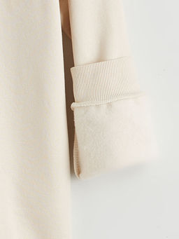 Bask?l? Erkek ?ocuk Kal?n Sweatshirt