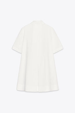 ZW COLLECTION POPLIN SHORT DRESS - Zara фото 7