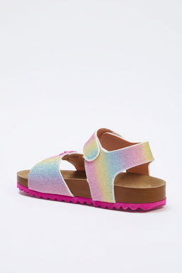Trendyol Shoes Pembe Simli Toka Detayl? C?rt Bantl? K?z Cocuk Kids Sandalet TAKSS25SD00028 - Trendyolmilla фото 4