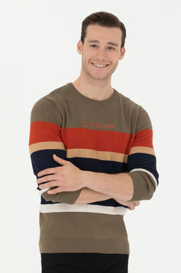 Мужской свитер цвета хаки - U.s. polo assn фото 15