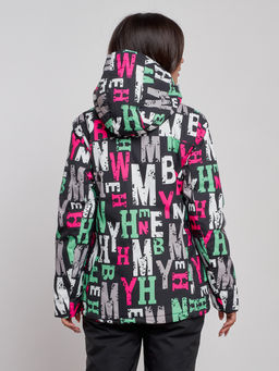 Горнолыжная куртка женская зимняя черного цвета 22302Ch - Chunmai фото 4