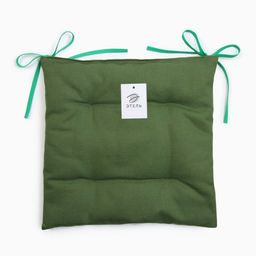 Подушка на стул «Этель» Freedom green, 42×42 см, зелёная