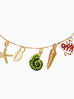 Колье «Морской мир», L=40 см, цветное в золоте