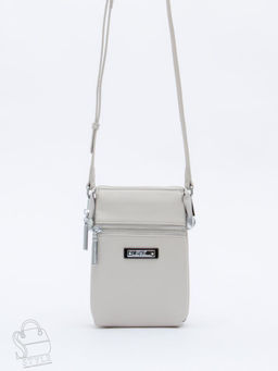 Сумка женская кожаная 0782CH l.gray Polina&Eiterou  в Новосибирске