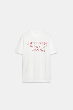 CAMISETA FLAM? TEXTO / Blanco