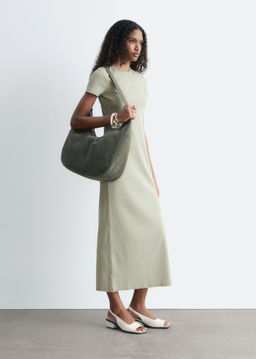 Vestido de punto de largo midi - H&m фото 9