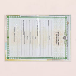 Свидетельство о рождении Мишка тиснение, А5 - Дарим Красиво фото 6