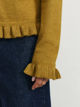 Кардиган с воланами с содержанием шерсти / Zarina фото 7