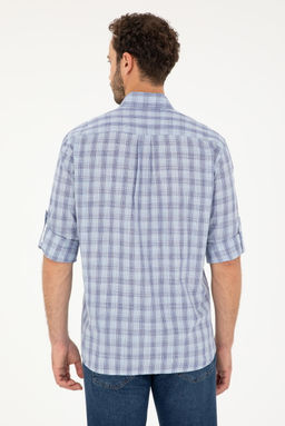 Мужская темно-синяя рубашка с длинным рукавом Неожиданная скидка в корзине - U.s. polo assn фото 5