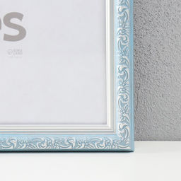 Фоторамка пластик "Винтаж" 40х50 см, голубой (пластик. экр)