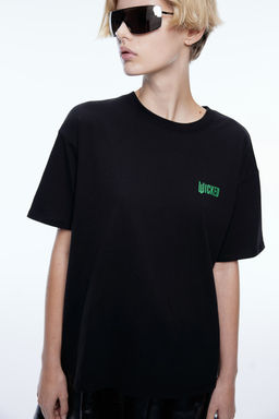 Camiseta boxy con estampado - H&m фото 3