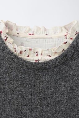 FLORAL DRESS WITH KNITTED WAISTCOAT - Zara фото 3