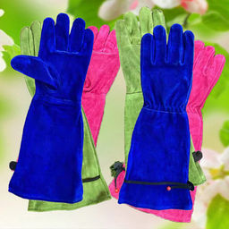 4064M Перчатки для роз из натуральной кожи