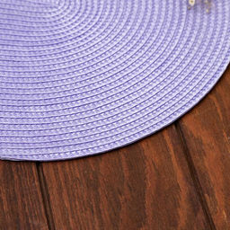 Салфетка сервировочная «Доляна. Овал», сиреневая, 45×30 см