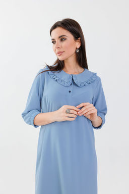 Платье ANELLI 1274 голубое небо  фото 4