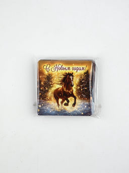 Магниты новогодние «Лошадь», 7×7 см, набор 36 шт., полимер