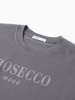 Футболка женская KAFTAN: Prosecco, серая, размер 48-50