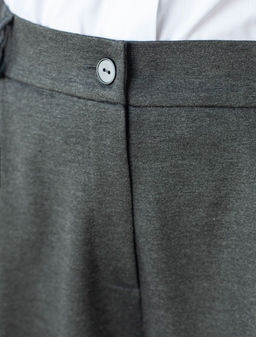 Брюки-палаццо на резинке сзади из джерси - Vilatte фото 4