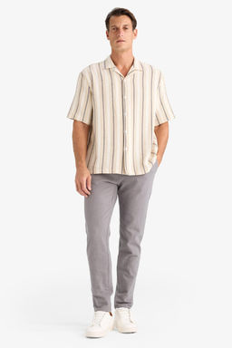 %100 Pamuk Relax Fit Rahat Kesim Yazl_k M_slin K_sa Pa_a Jogger Pantolon