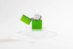 Зажигалка ZIPPO с кислотным зеленым покрытием | Lurid 24513  фото 10