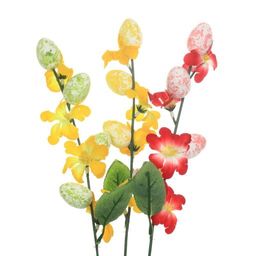 Ветка искусственная Пасхальная (3*4), L5 W5 H40 см, 3в.